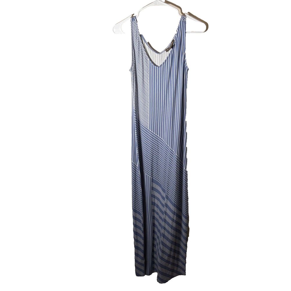 Tommy Bahama Maxi Dress Women's XXS Blue Striped Tank Sleeveless Casual